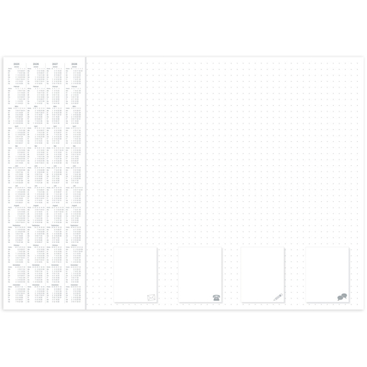 Notiz-Schreibunterlage Office - dotted - 60 x 42 cm, 30 Blatt