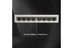 LINDY Switch 8-Port Gbit Metall schwarz