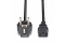 LINDY IEC-Netzkabel 3m Schuko-Winkelst. IEC320C13