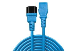LINDY IEC-Netzverlängerung C14 - C13 blau 2m