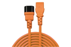 LINDY IEC-Netzverlängerung C14 - C13 orange 2m