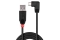 LINDY USB 2.0 Kabel Typ A/Micro-B 90° gewinkelt M/M 0.5m