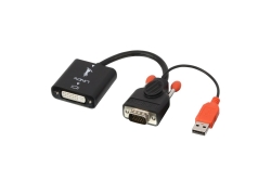LINDY Konverter VGA auf DVI-D 1920x1200 Strom über USB