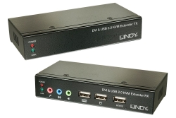 LINDY Cat6 KVM Extender Classic DVI USB Audio, 50m