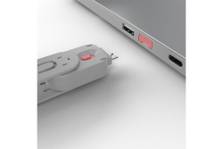 LINDY USB Typ A Portschlösser 4xPink mit Schlüssel