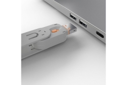 LINDY USB Typ A Portschlüssel 4xOrange mit Schlüssel