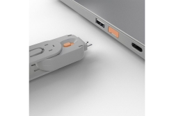 LINDY USB Typ A Portschlüssel 4xOrange mit Schlüssel