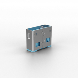 LINDY USB Typ A Portschlösser 10xBlau Erweiterung...