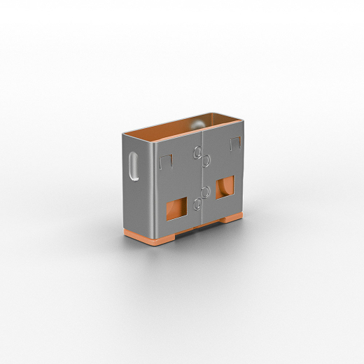 LINDY USB Typ A Portschlösser 10xOrange Erweiterung f 40453