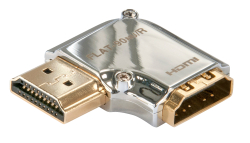 LINDY Adapter HDMI CROMO 90 Grad M/F Rechts