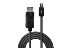 LINDY Mini-DisplayPort an Displayport Kabel schwarz 2m