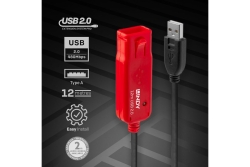 LINDY USB 2.0 Aktiv-Verlängerungs-Hub Pro 12m