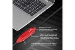 LINDY USB 2.0 Aktiv-Verlängerungs-Hub Pro 12m