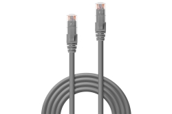LINDY Patchkabel Cat6 UTP Premium grau 1.00m
