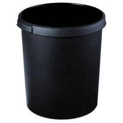 Papierkorb KLASSIK - 30 Liter, rund, 2 Griffmulden, extra...