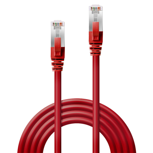 LINDY Patchkabel Cat6 SSTP / S/FTP PIMF rot 0.30m