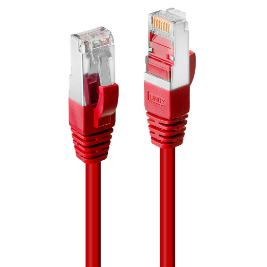 LINDY Patchkabel Cat6 SSTP / S/FTP PIMF rot 3.00m
