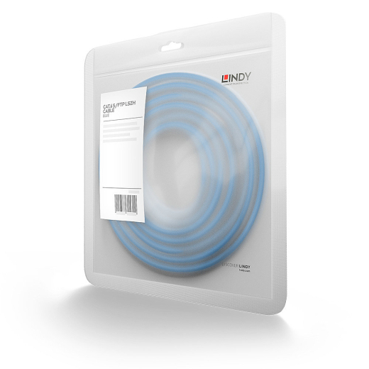 LINDY Patchkabel Cat6 SSTP / S/FTP PIMF blau 1.00m