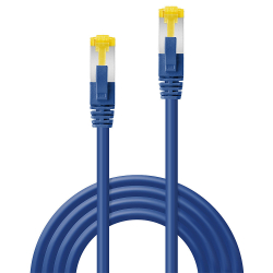 LINDY Patchkabel Cat6A S/FTP LSZH Cat7 Rohkabel blau 0.50m