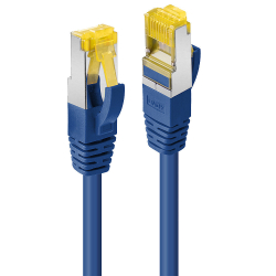 LINDY Patchkabel Cat6A S/FTP LSZH Cat7 Rohkabel blau 5.00m
