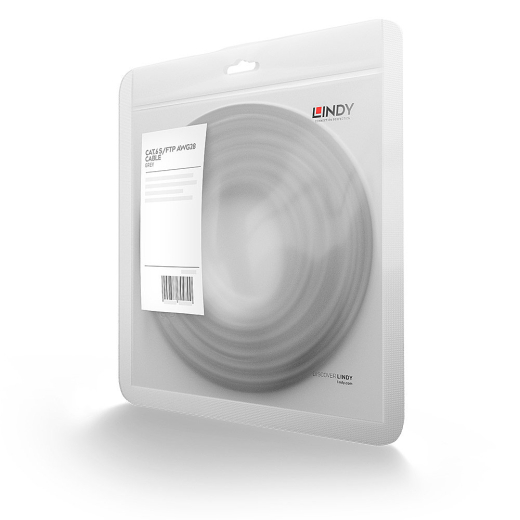 LINDY Patchkabel Cat6 S/FTP Basic hellgrau 5.00m
