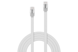 LINDY Patchkabel Cat6 Flachband ungeschirmt weiß 3.00m