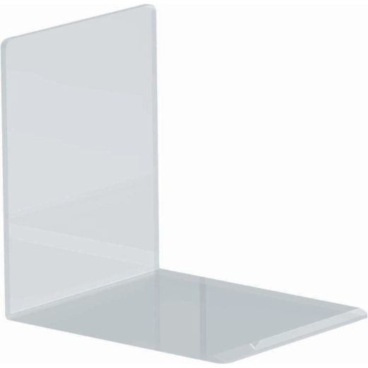 Acryl Buchstütze - 80 x 100 x 100 mm, glasklar, 2er Pack
