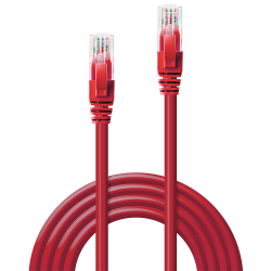 LINDY Patchkabel Cat6 U/UTP rot 0.50m
