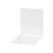 Buchstützen aus Metall, breit, 120 x 140 x 140 mm, weiß, Pack mit 2 Stück