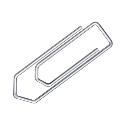 Briefklammer, Metall, 32 mm, verzinkt, Schachtel mit 1000...