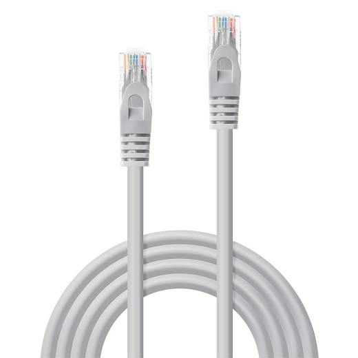 LINDY Patchkabel Cat6 U/UTP Basic grau 1.00m