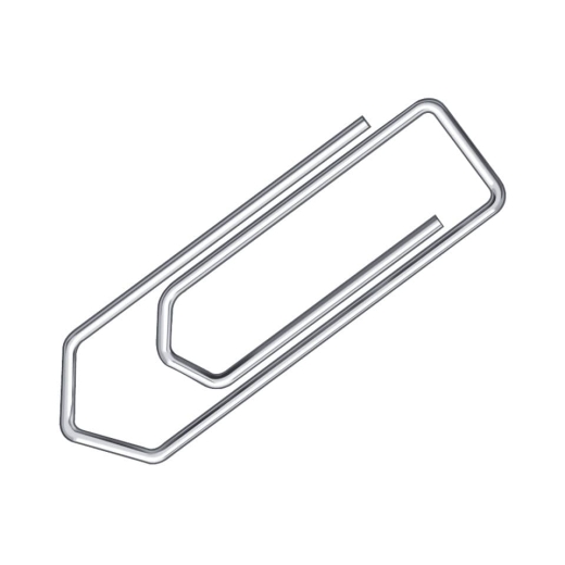 Briefklammer, Metall, 32 mm, verzinkt, Schachtel mit 100 Stück