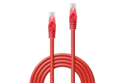 LINDY Patchkabel Cat6 U/UTP Basic rot 0.50m