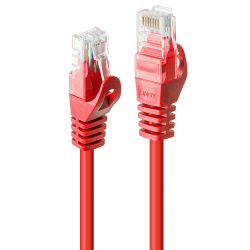 LINDY Patchkabel Cat6 U/UTP Basic rot 1.00m