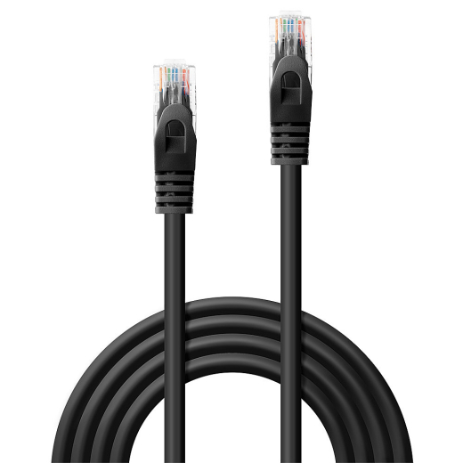 LINDY Patchkabel Cat6 U/UTP Basic schwarz 7.50m