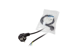 Logilink Netzkabel CEE7/7 Stecker90° Kabelende 1,5m schwarz
