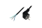 Logilink Netzkabel CEE7/7 Stecker90° Kabelende 1,5m schwarz