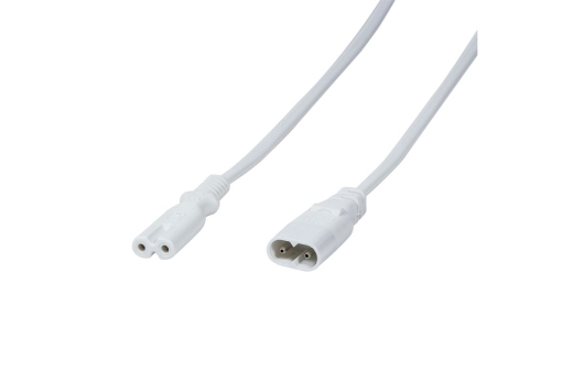 Logilink Stromkabel Verlängerung, 2m, weiß