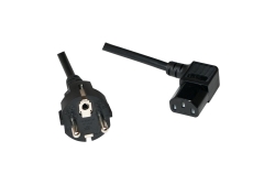 Logilink Netzkabel CEE7/7 Stecker auf C13 Buchse, 3m schwarz