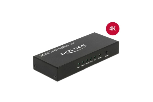 DELOCK HDMI Splitter 1 Eingang -> 4 Ausgänge 4K
