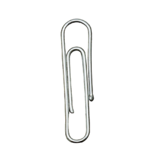 Büroklammern mit Kugelenden - 24 mm glatt, verzinkt, 100 Stück