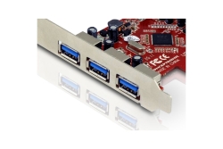 CONCEPTRONIC PCIe1x Card 3xUSB-A Ext./1xUSB-A Int. 5Gbps