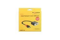 DELOCK Displayport Adapter DP -> HDMI St/Bu 4K Aktiv