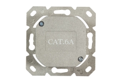 Logilink CAT 6A Auf und Unterputzdose vollgeschirmt RAL 901