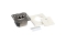 Logilink CAT 6A Auf und Unterputzdose vollgeschirmt RAL 901