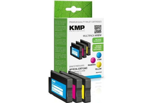 KMP Patrone HP NR.951XL Multipack 3x1500 S. H101V refilled