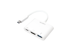 Logilink Adapter USB3.2 Gen1 Typ-C > HDMI+USB-A+USB-C...