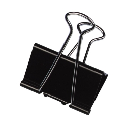 Foldback-Klammern - 32 mm, Klemmvolumen 13 mm, schwarz,...