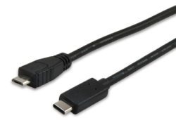 Equip Kabel USB-C2.0->Micro-B St/St 1.00m schwarz...
