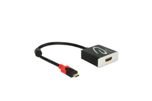 DELOCK USB Kabel C -> HDMI A St/Bu 4K 0.20m schwarz
